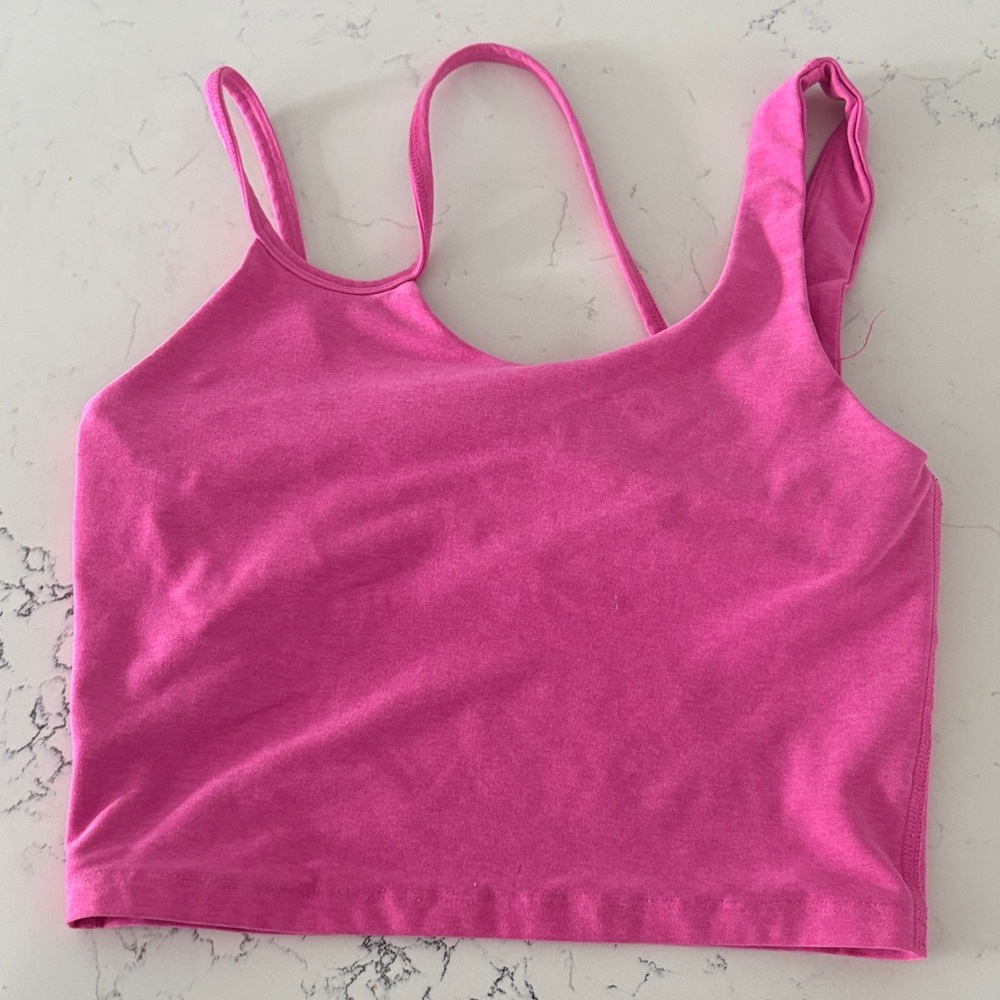 Beyond Yoga Hot Pink Cropped Tank Top